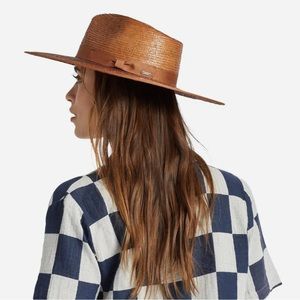 Brixton Jo Straw Rancher Hat in Rust. NWT size large